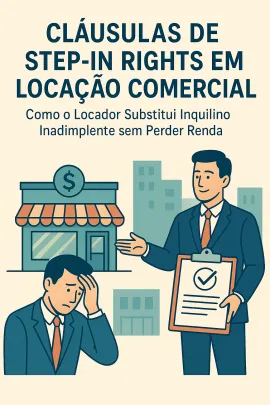 Imagem da notícia Cláusulas de Step-in Rights em Locação Comercial: Como o Locador Substitui Inquilino Inadimplente sem Perder Renda